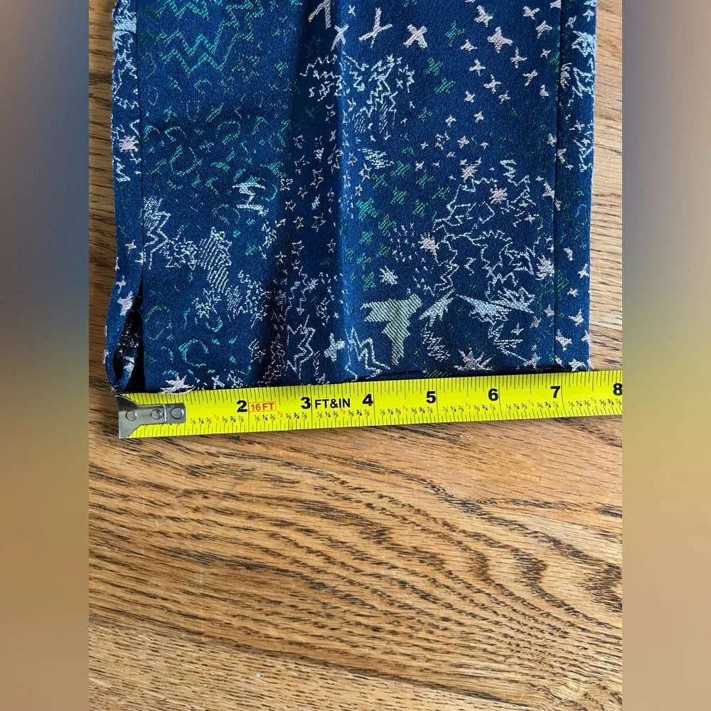 Zadig & Voltaire Posh Jac Glam Suit Pants 36 Navy Metallic Jacquard Tailored NWT - Picture 13 of 14